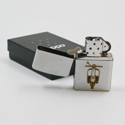 Motoriker Coffee "The Roman" Zippo Chrome Brushed